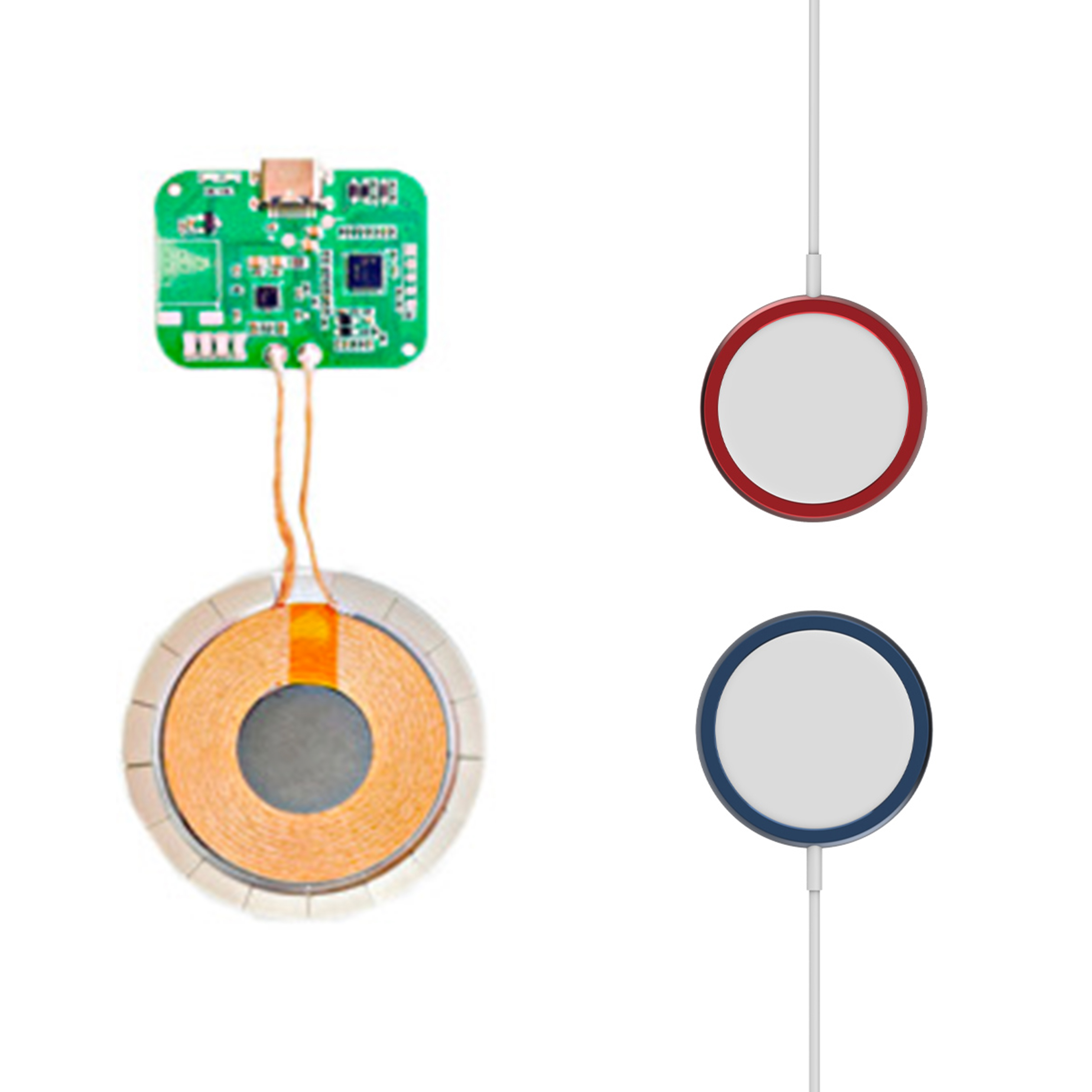 QI215W modulo ricevitore trasmettitore di ricarica wireless veloce magnetico Qi2 12V 2A 15W personalizzazione del modulo caricabatterie wireless