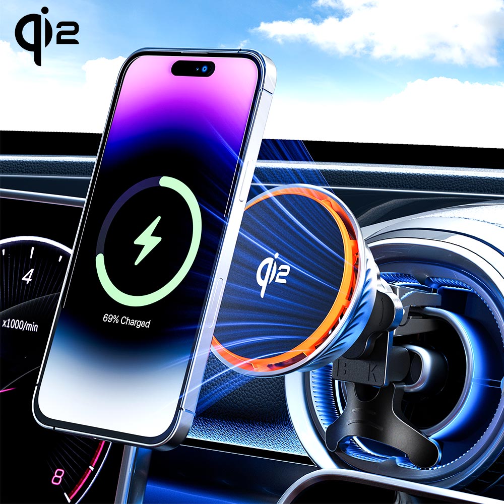 qi2 MPP Qi2 magnetic fan cooling  wireless car charger with fan cooling