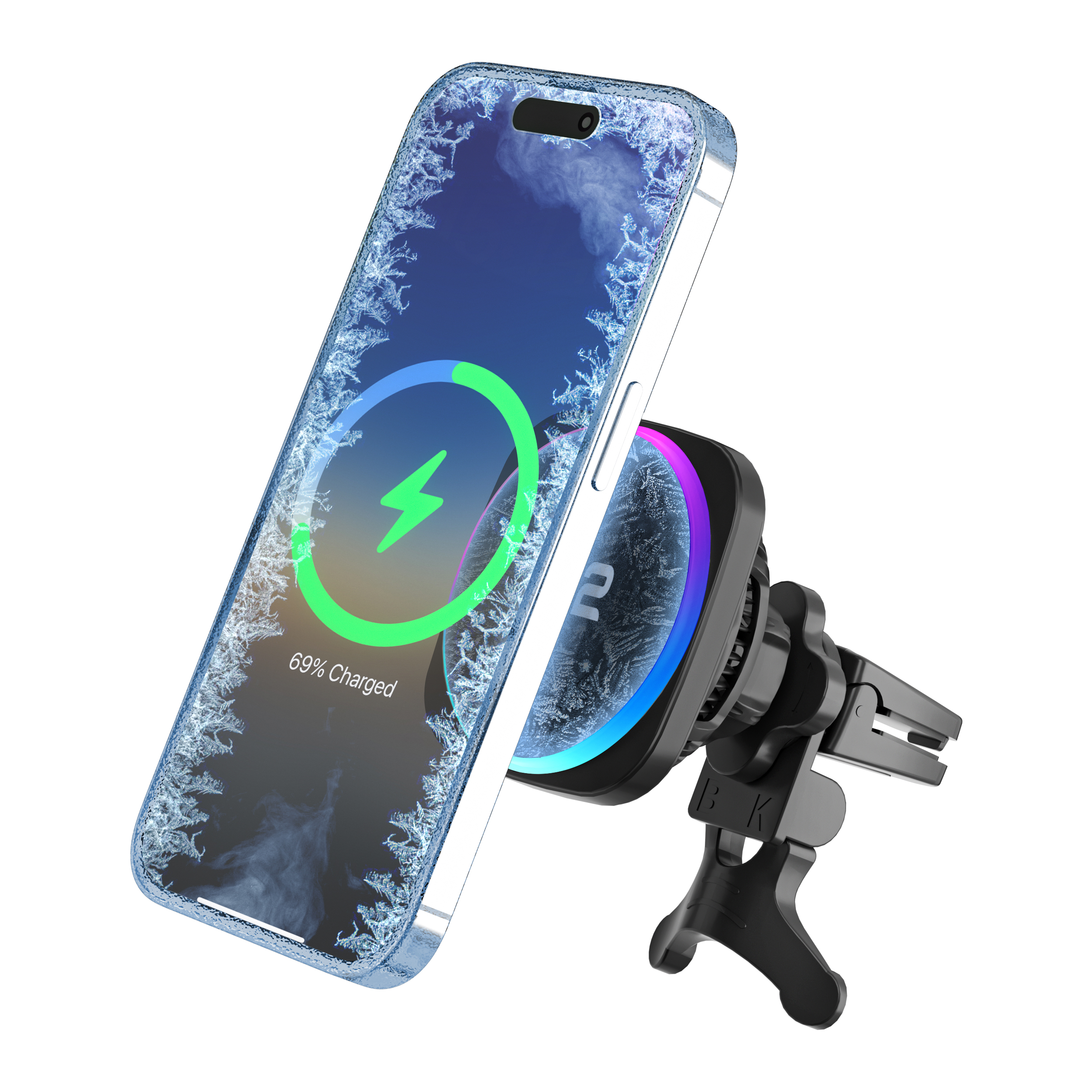 Cargador inalámbrico 20W Fast 15W Cargando Car Carger de automóvil inalámbrico