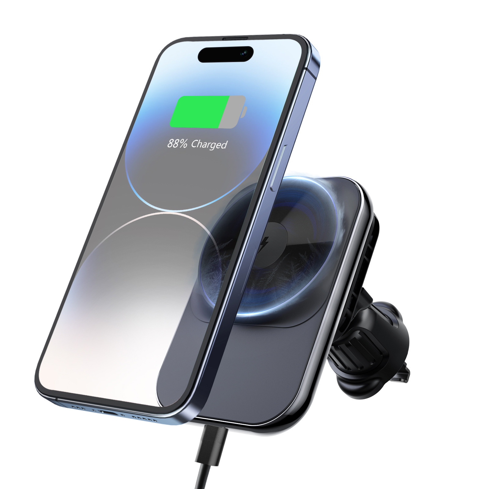 Personalizzazione della ricarica wireless per auto da 15 W. Personalizzazione del modulo trasmettitore del caricabatterie wireless per auto magnetica