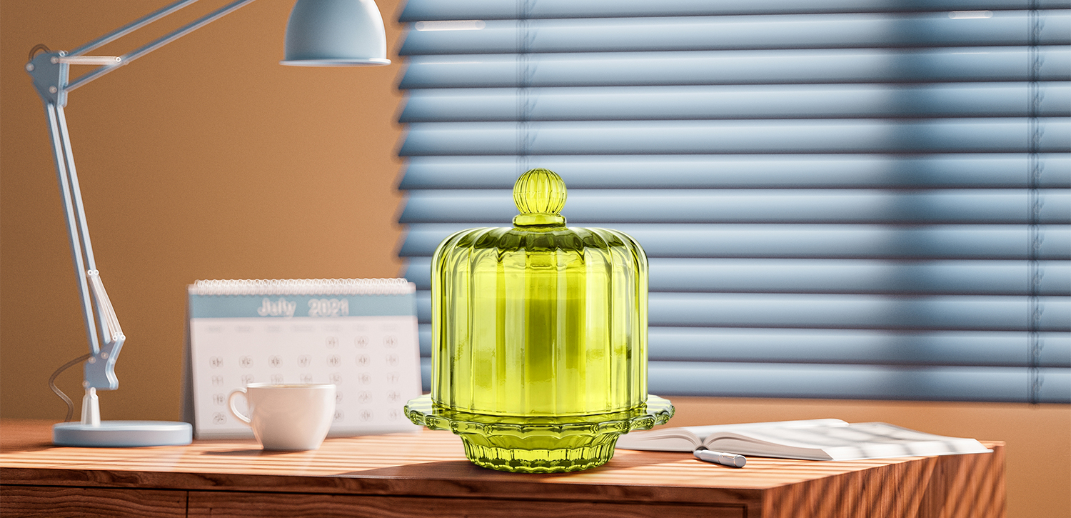 Custom Bell Jar Empty Green Glass Candle Jar With Lid Supplier Custom Bell Jar Empty Green Glass Candle Jar With Lid Supplier