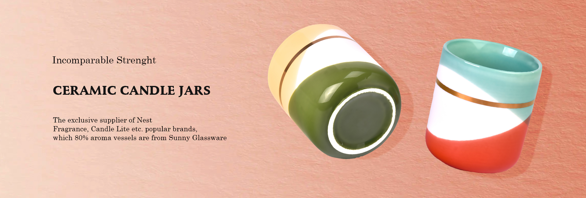 tarros de vela de cerámica