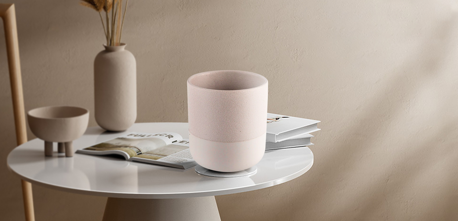 Manufacturers custom white empty ceramic candle jar