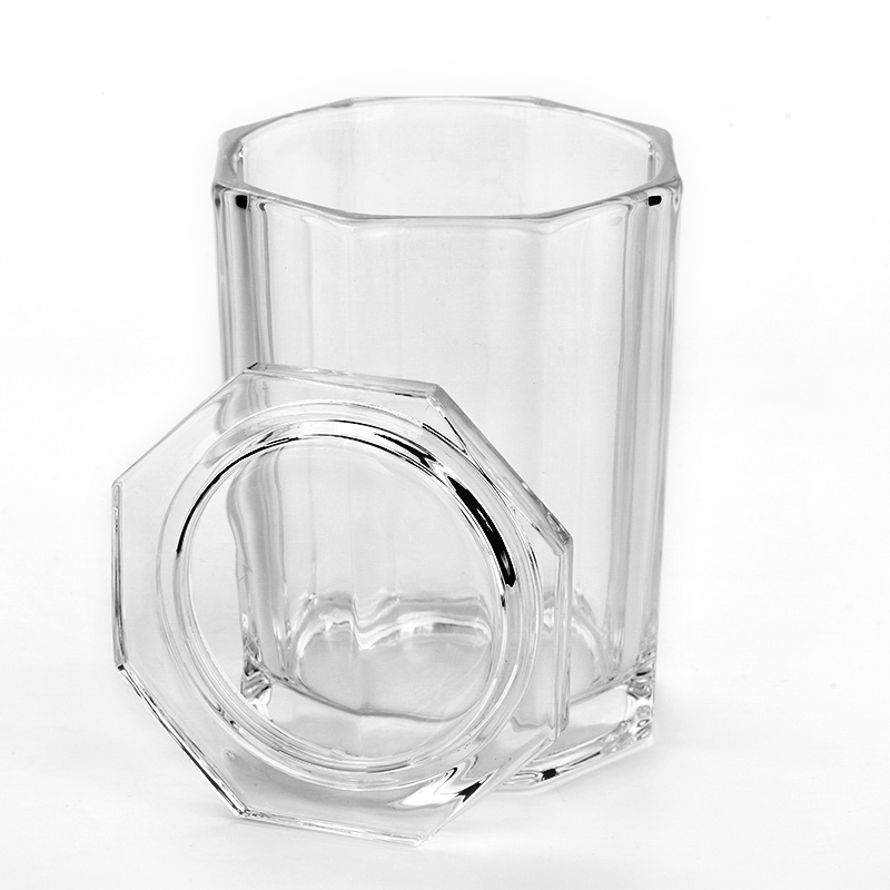 Wholesale 30oz octagonal with lid glass candle holder manufacturer Wholesale 30oz octagonal with lid glass candle holder manufacturer