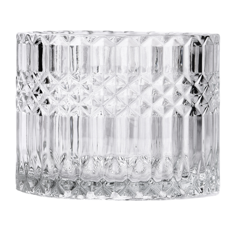 504ml diamond pattern glass candle jars candle vessels for candle making 504ml diamond pattern glass candle jars candle vessels for candle making