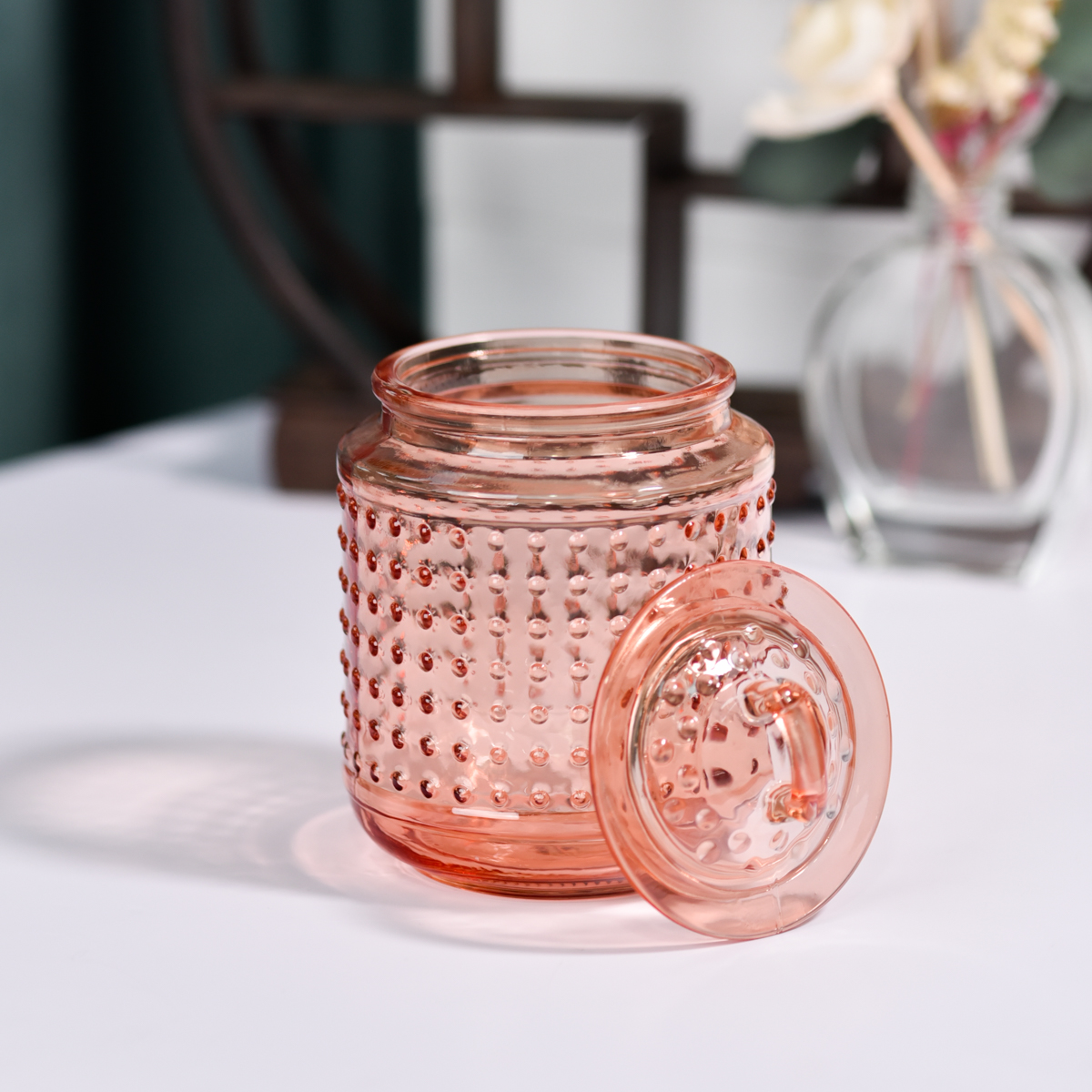 Grossist i specialtilpasset orange spot-glasglas med låg