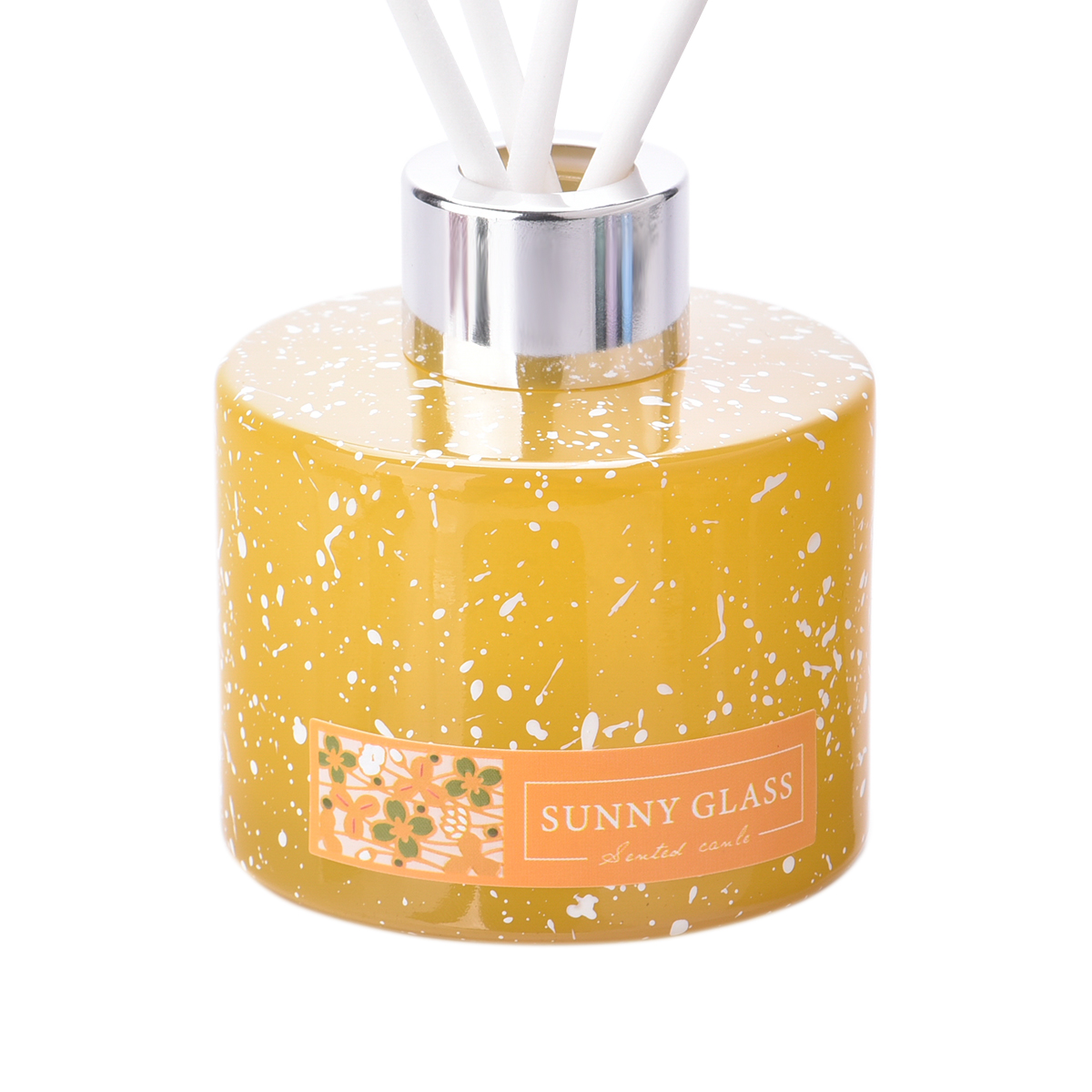 High quality yellow glass diffuser bottle for home decoration