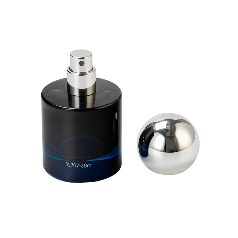 Bouteille de parfum de verre noir en verre créatif créatif créatif