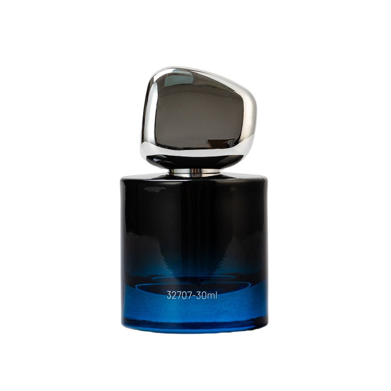 زجاجة عطر Light Luxury Edition سعة 30 مل باللون الأزرق المتدرج مع غطاء معدني