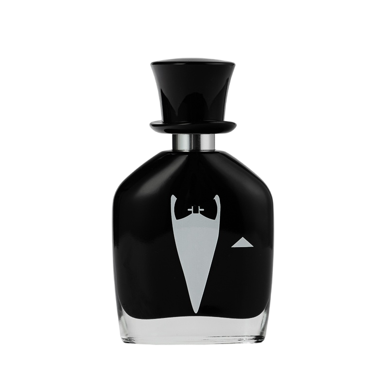 زجاجات العطور الزجاجية السوداء على الطراز القديم بالجملة