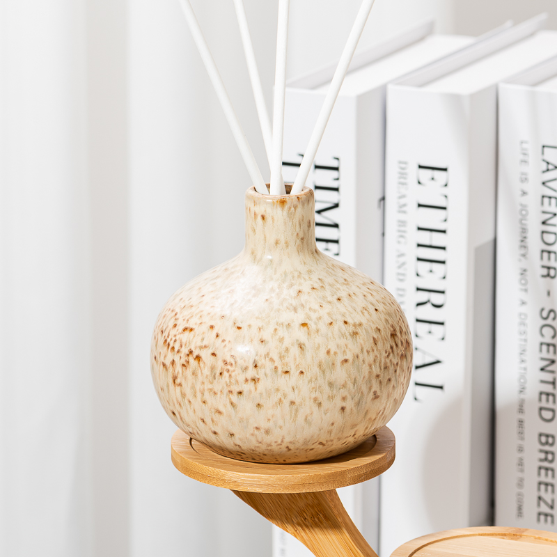 Custom Japanese Speckled Glaze Ceramic Reed Diffusers