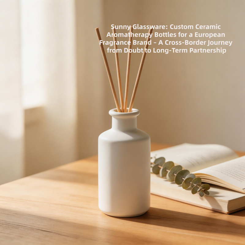 Sunny Glassware: Custom Ceramic Aromatherapy Bottles for a European Fragrance Brand – A Cross-Border Journey from Doubt to Long-Term Partnership