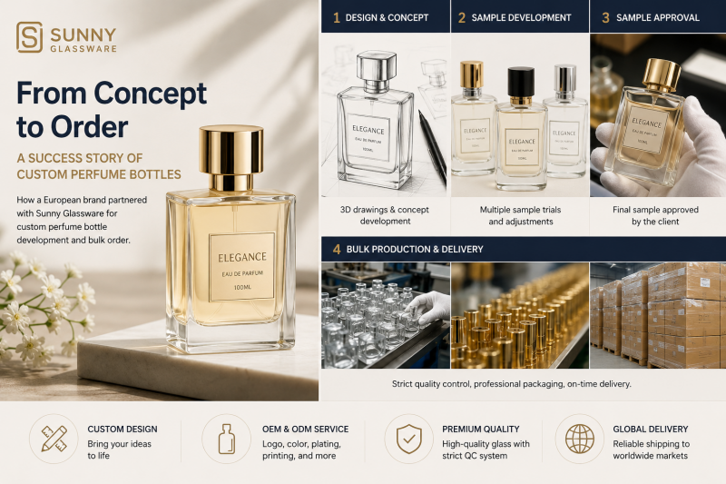 A Success Story of a European Customer Customizing Perfume Bottles with Sunny Glassware