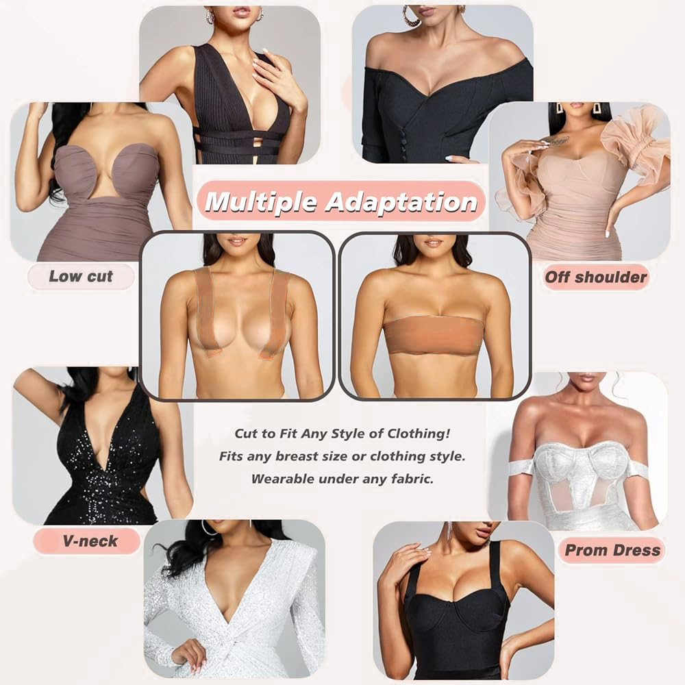 CYG nouvellement coton sans Trace soutien-gorge Invisible bande de levage de sein en gros autocollant instantané colle bande de sein couverture de mamelon pour les femmes
