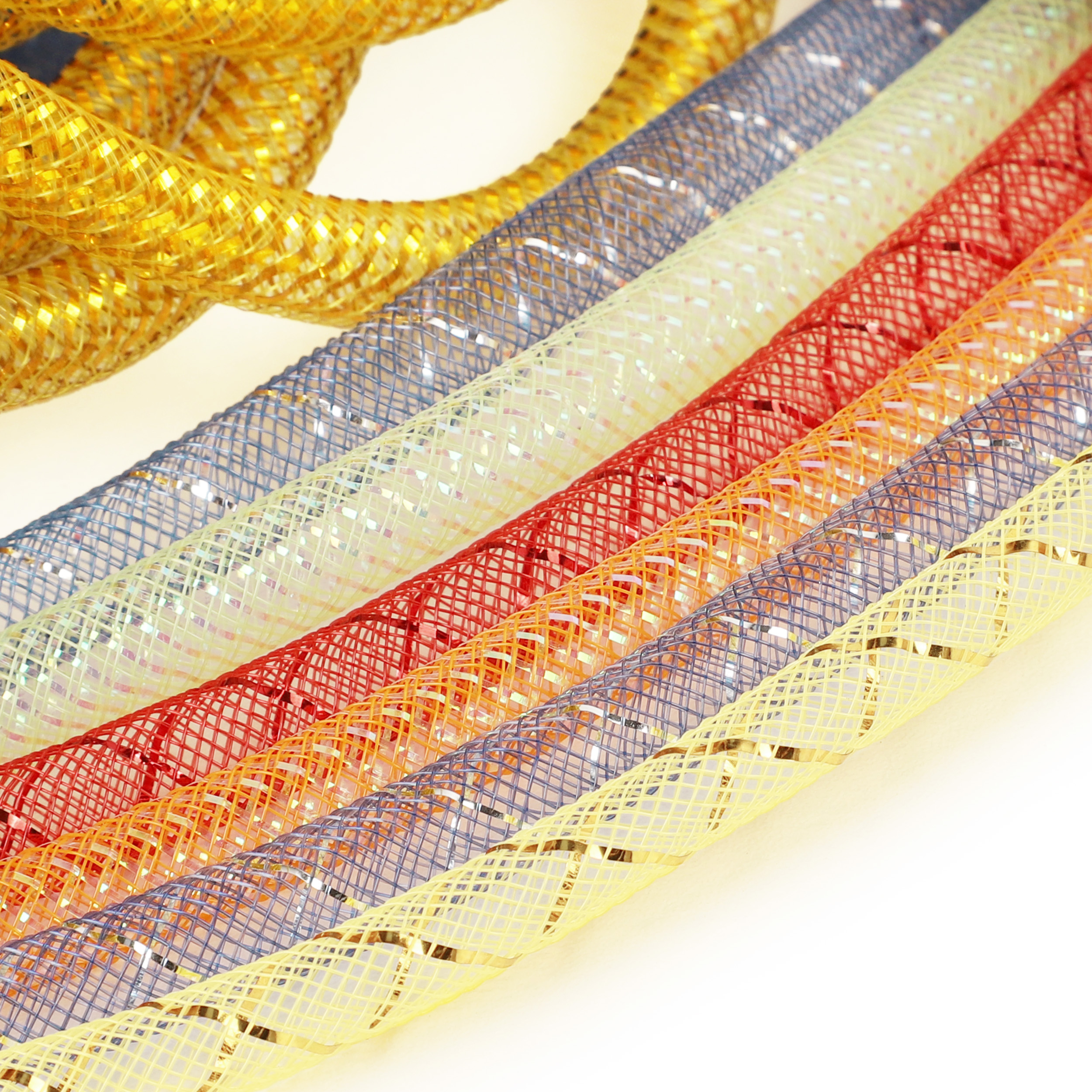 CYG vairumtirdzniecība vairāk krāsu 6 mm sudraba, elastīga, elastīga tīkla caurule