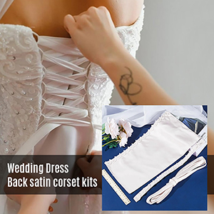 CYG Corsetto Kit Abito Cerniera Sostituzione Abito da sposa Corsetto Pannello posteriore Allacciatura