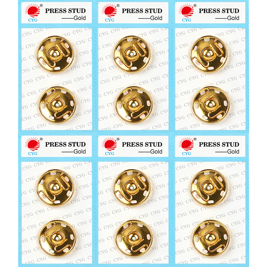 CYG 卸売 6 ミリメートル金属プレススナップ留めストラップ工場出荷時の価格スナップボタン衣服付属品