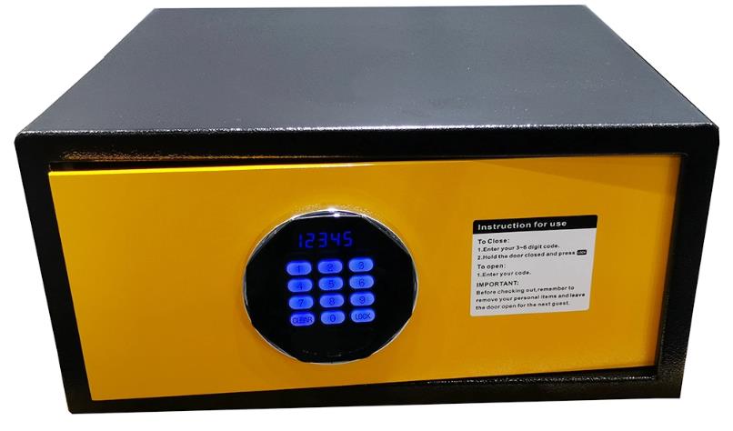 Chine Motoriser l'usine de coffre-fort d'hôtel de taille d'ordinateur portable de serrure de clavier numérique.