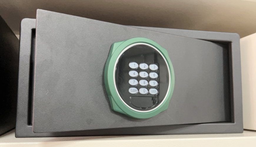 China made keyless access led digital password electronic Lock hotel safe factory key backup