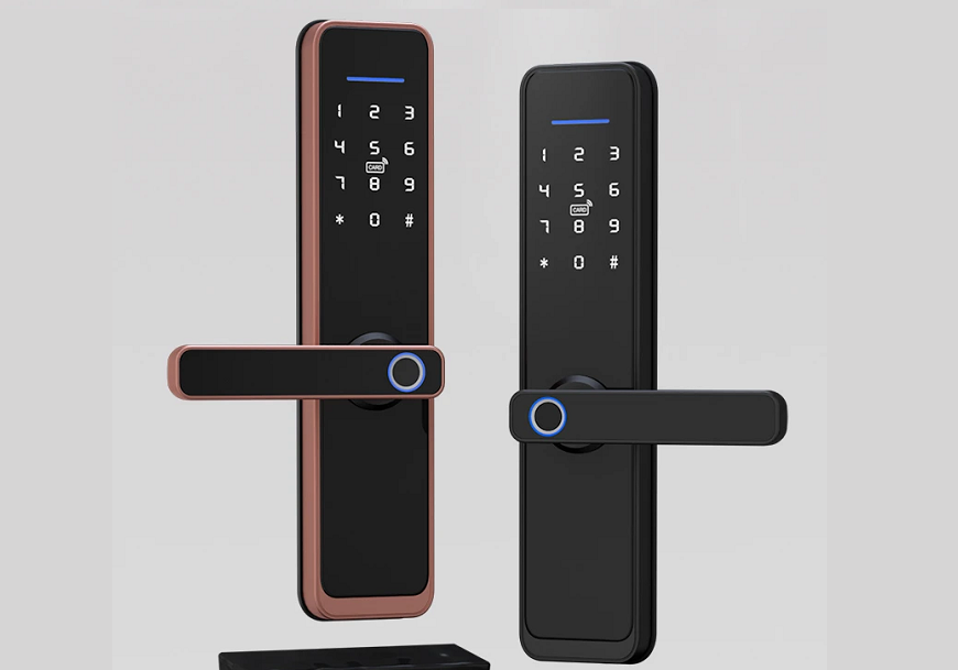 Intelligente Zugangslösung: Tuya App Bluetooth Biometrisches Fingerabdruckschloss für Aluminiumtüren