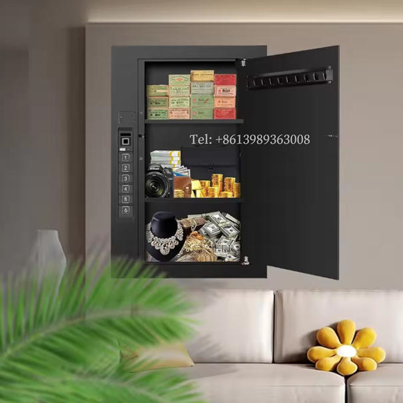 Coffre-fort mural en métal, serrure à combinaison électronique sécurisée, boîte à clés avec armoire de rangement numérique