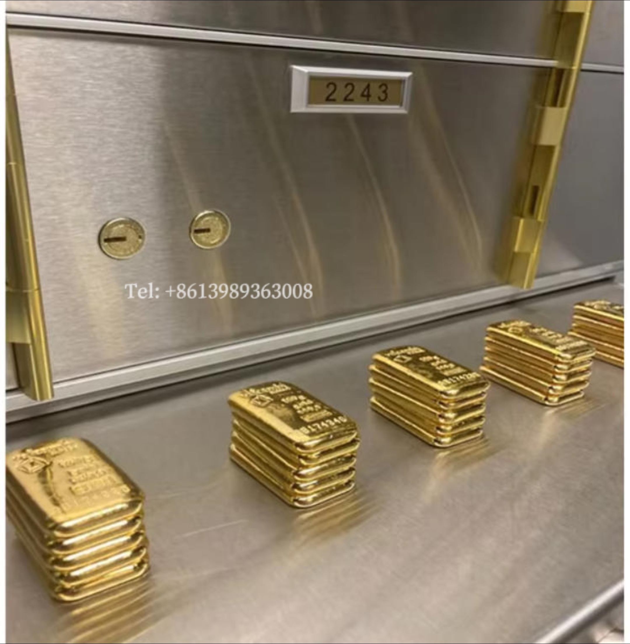 Оптовая продажа шкафчика банковского хранилища с ключом из нержавеющей стали