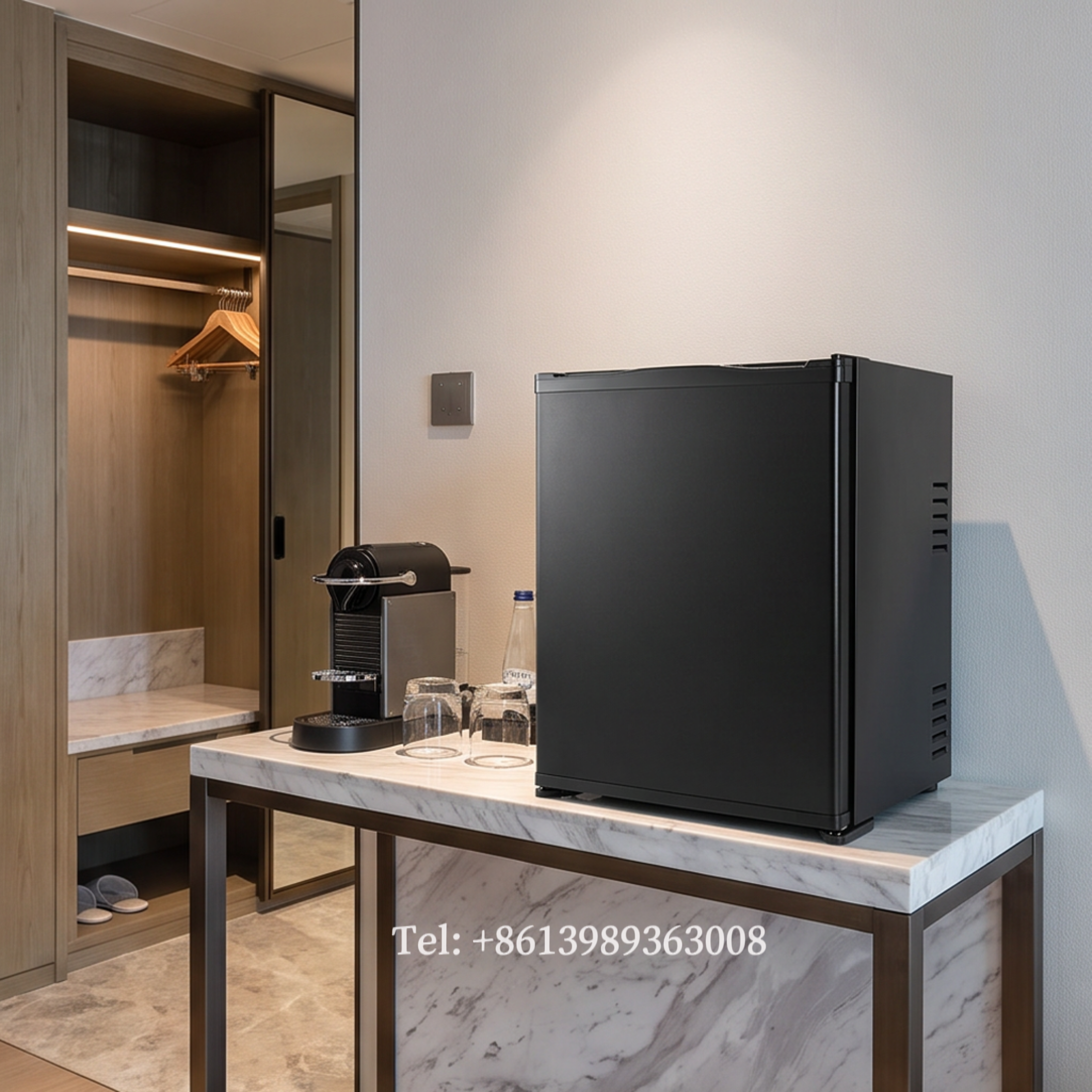 Minibar à absorption économe en énergie de 30 L pour hôtels et centres de villégiature