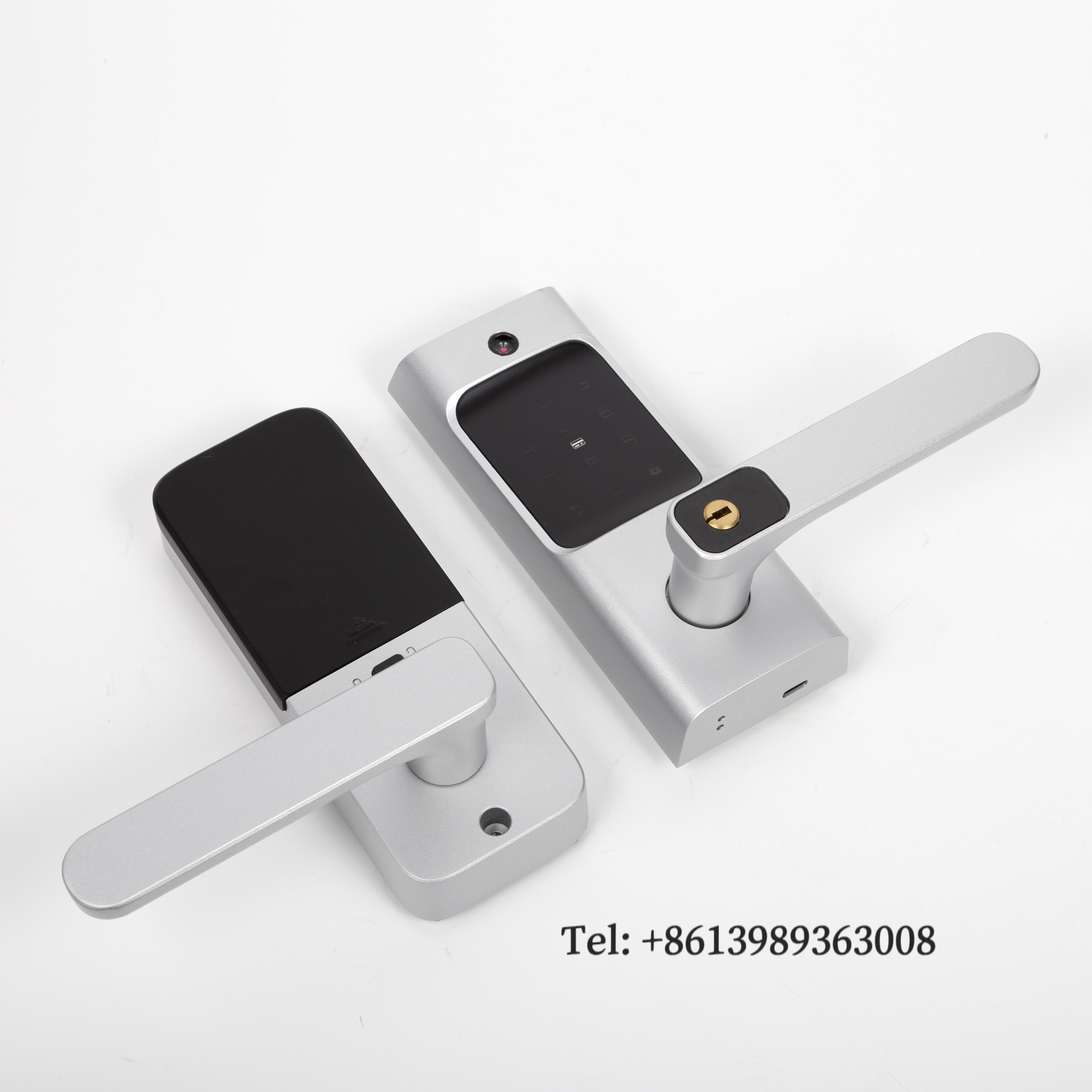 Clavier intelligent biométrique à empreintes digitales RF IC, serrure de porte intérieure, application ttlock tuya