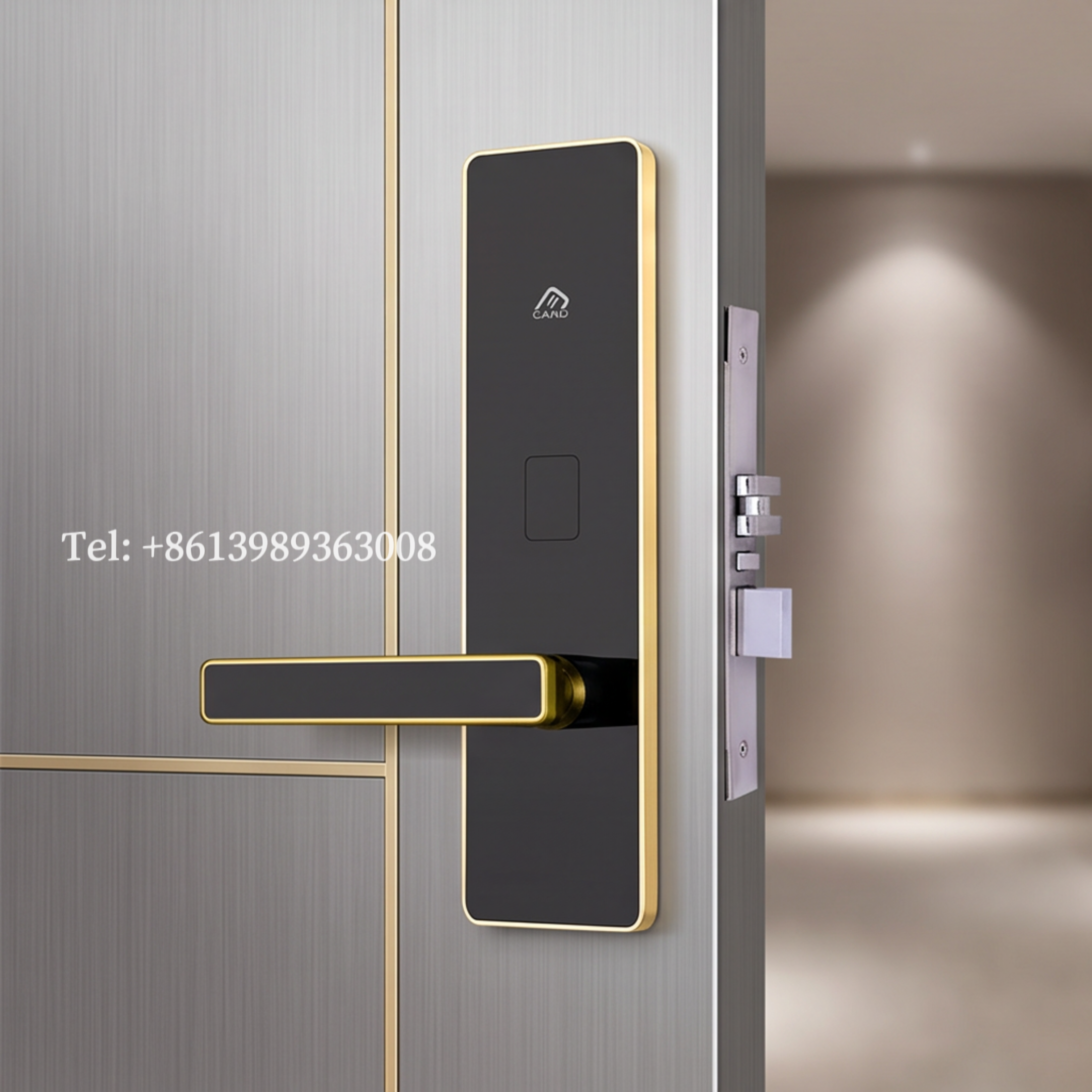 Serratura per porta in acciaio inossidabile con tessera magnetica di qualità IC MF HOTEL