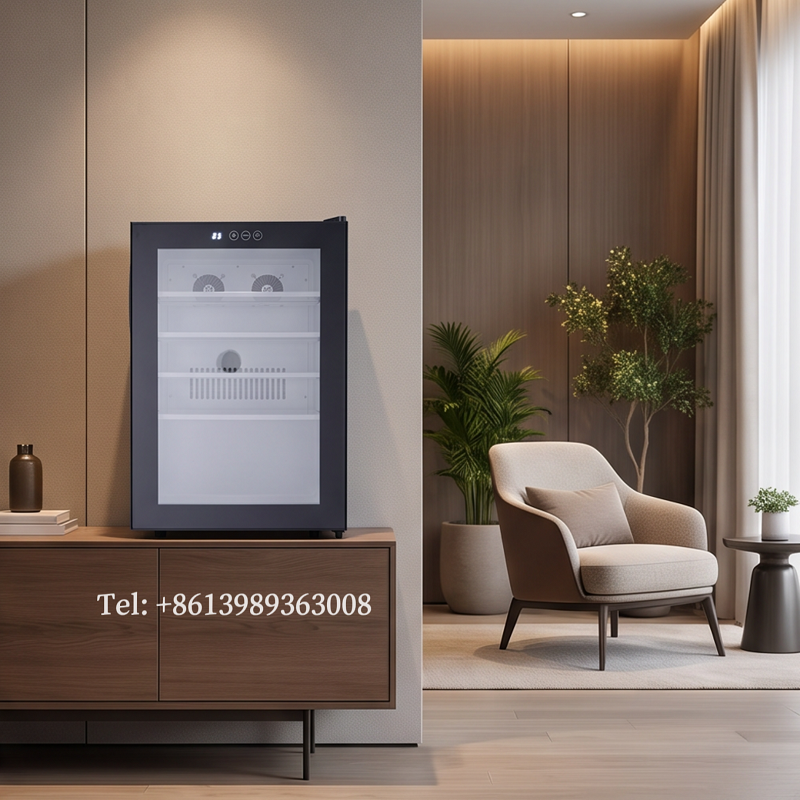 Minibar à compresseur silencieux économe en énergie pour hôtels et centres de villégiature
