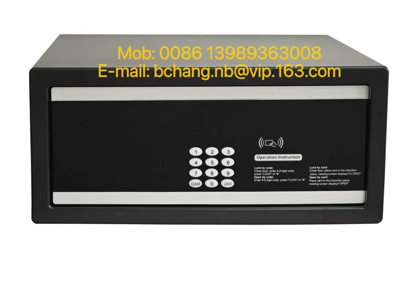 Cassaforte premium per camera con password di hotel con app RF e TTLOCK