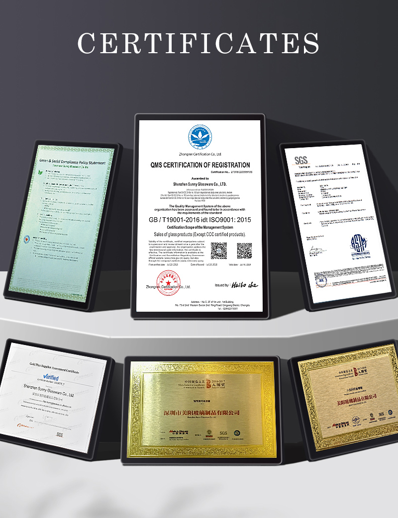 Wholesale empty 290ml white printed dust and red glass candle jar