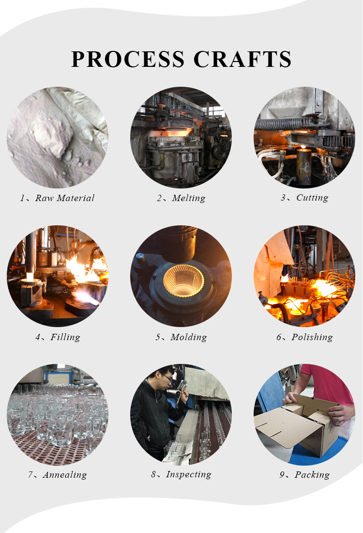 Wholesale empty 290ml white printed dust and red glass candle jar