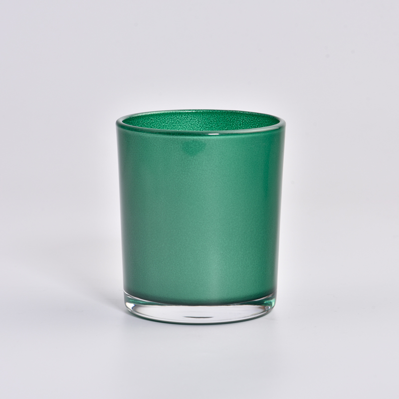 Metal cracked electroplating glass candle holders for 10oz candle filling Metal cracked electroplating glass candle holders for 10oz candle filling