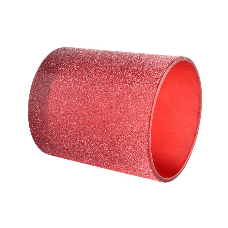 10oz Red Frosted Glass Candle Jars For Candle Making