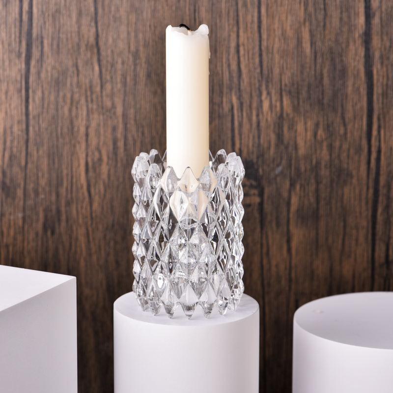 Transparent crystal candle holder glass candle holders wholesale Transparent crystal candle holder glass candle holders wholesale