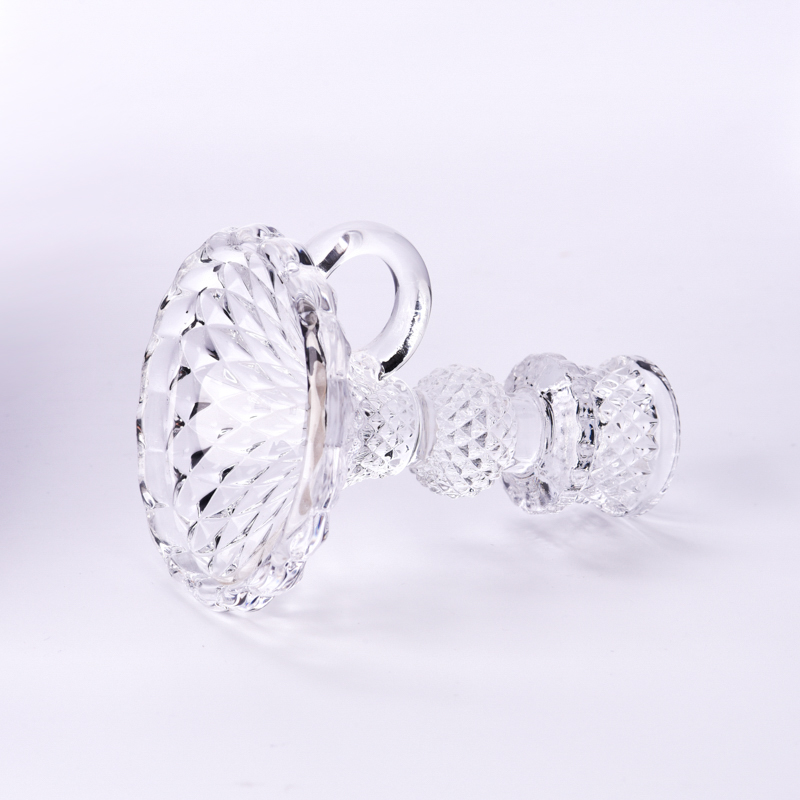 Wholesale kettle shape glass candle holder crystal pillar candlestick Wholesale kettle shape glass candle holder crystal pillar candlestick