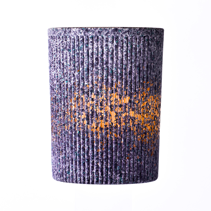 Wholesale metal glass candle jars for home decoration