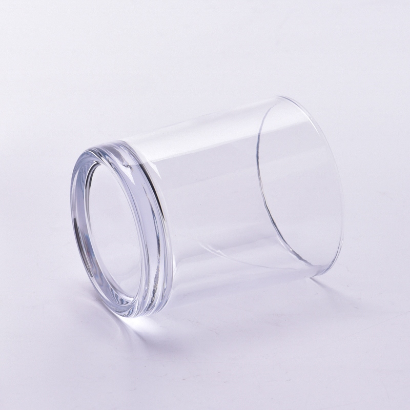 hot sale cylinder glass candle jars for 8oz candle filling
