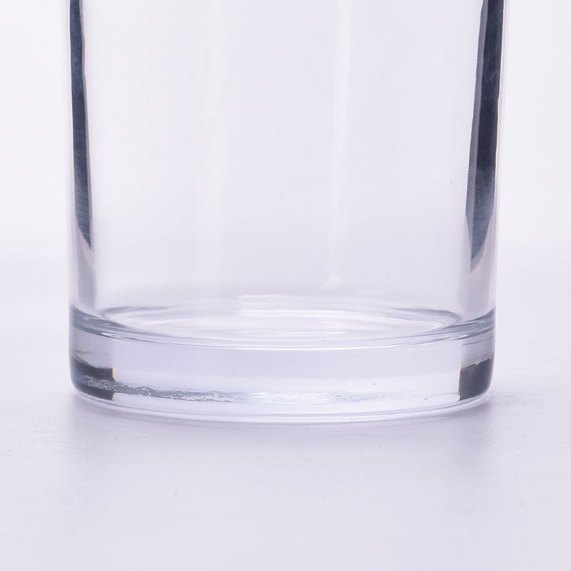 hot sale cylinder glass candle jars for 8oz candle filling