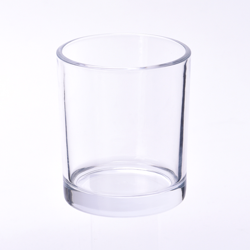 hot sale cylinder glass candle jars for 8oz candle filling