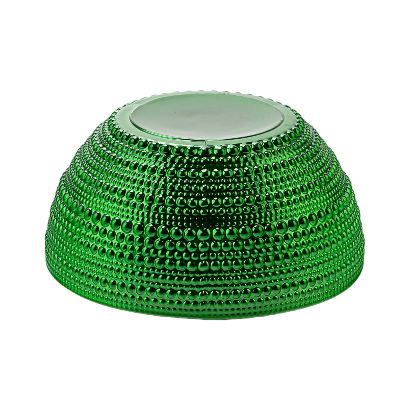 Glass Globe with glass lids for Christmas with custom color electroplated