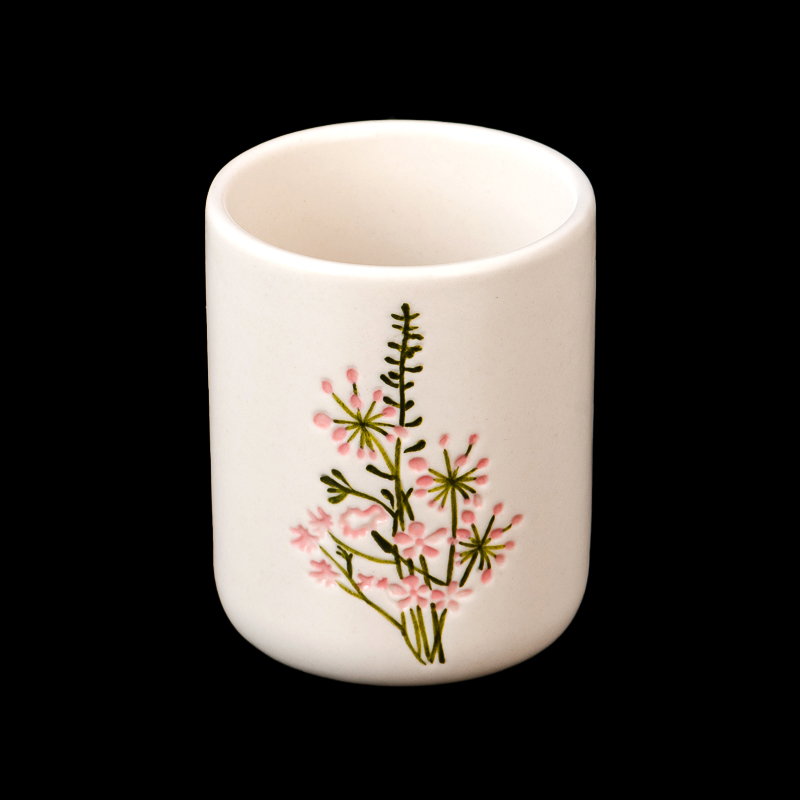 5oz Candle Jars Ceramic Vessels wholesaler with custom design