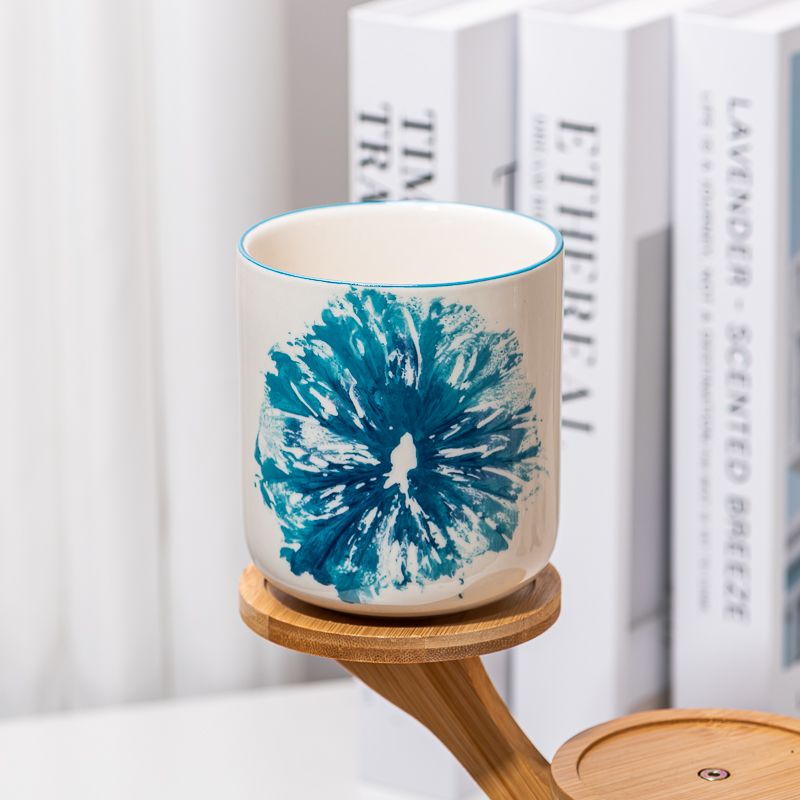 13oz Ceramic Candle Holders Ceramic candle jars for scented candle filling