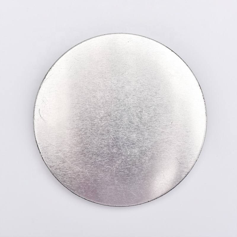 Tin Candle Holder Lids Silver Tin Covers for Jars Wholesales
