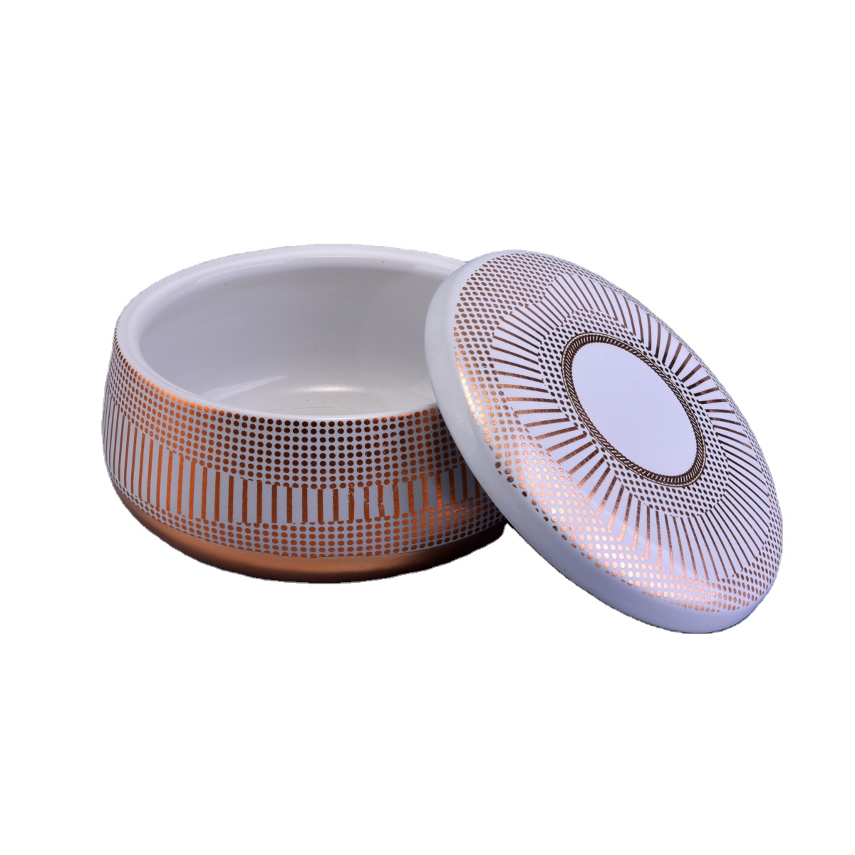 6oz 10oz Suppliers luxury candle ceramic jar reuse with lid