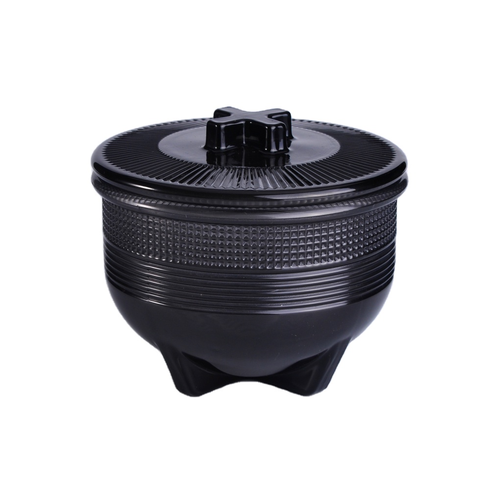 10 oz 12 oz Supplier patent design cross glass candle holder with lid