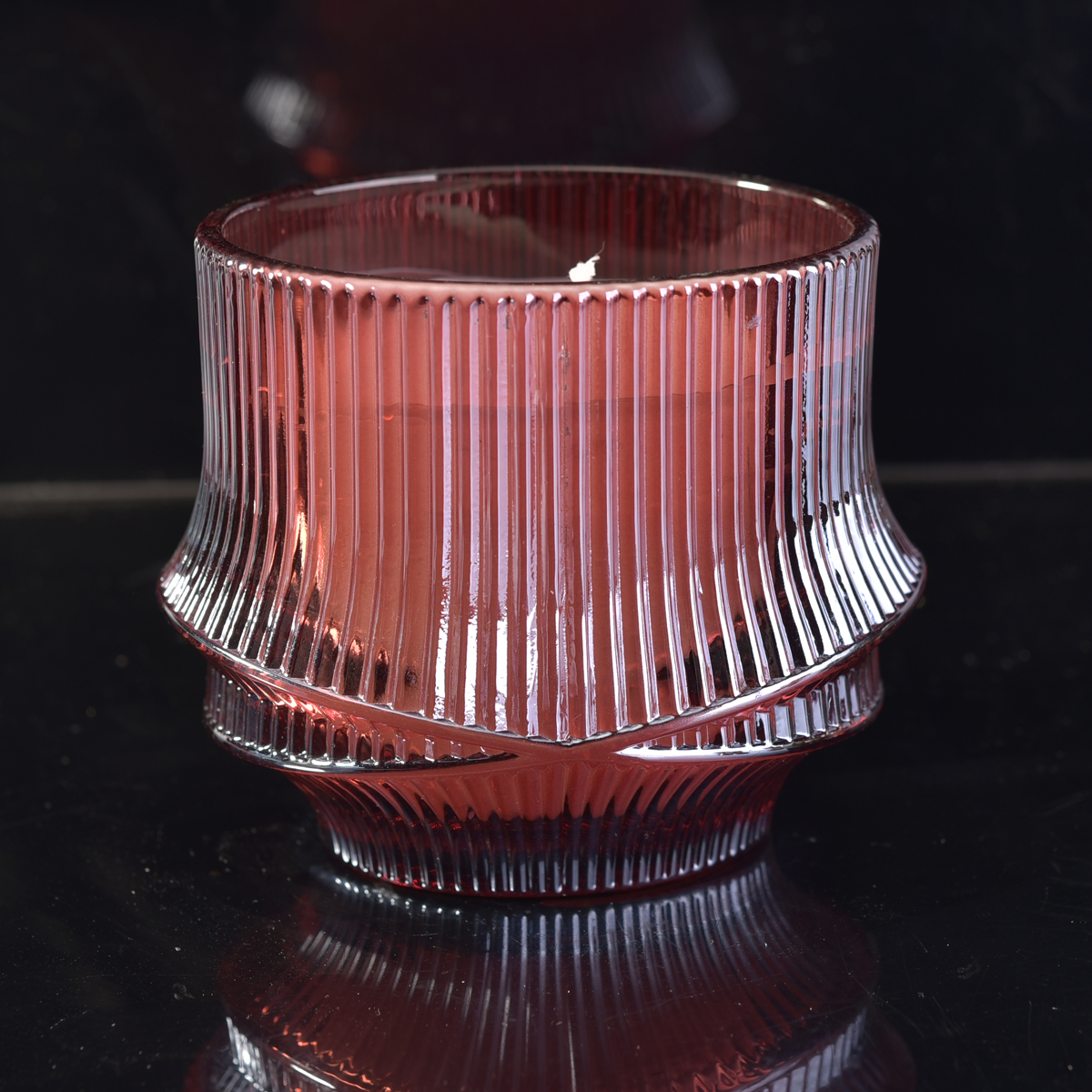 Manufacturer Sunny design antique empty glass candle holder container 6 oz 8 oz