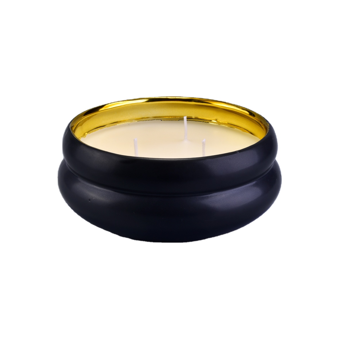 Wholesales custom 3 wick large ceramic candle jar holders