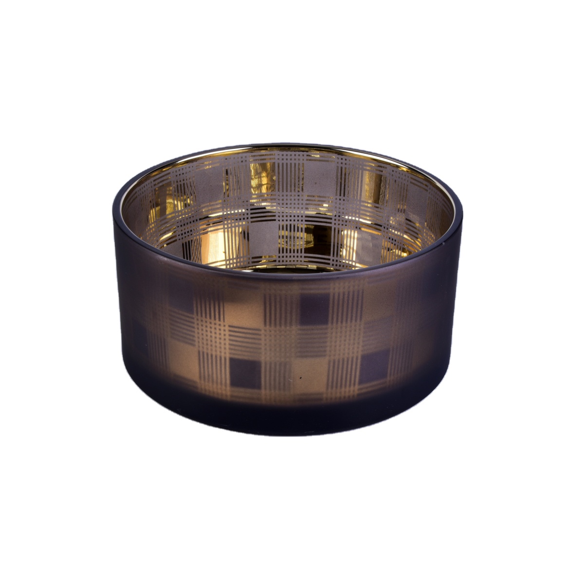 Wholesales luxury large electroplated glass candle jars 10oz 14oz 20oz